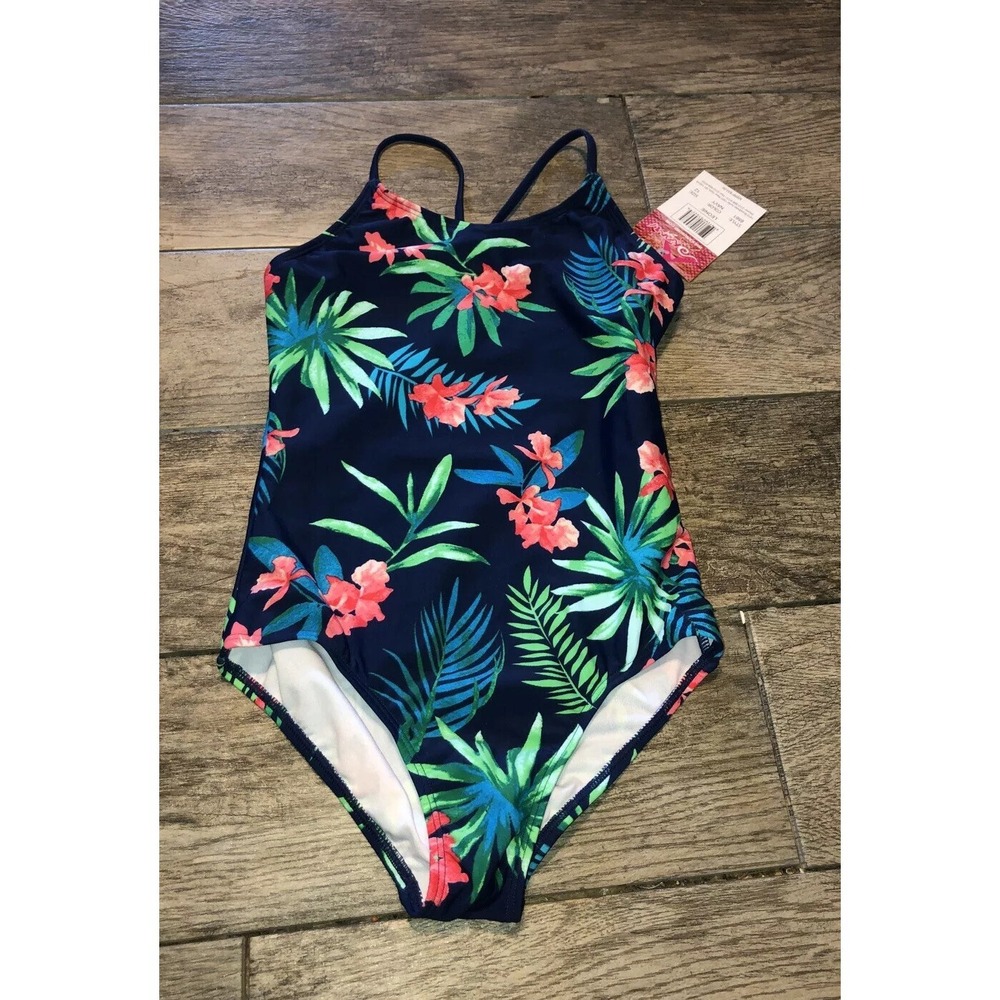 New Kanu Surf Girls Youth Leonie Beach One Piece Swimsuit Sz‎ 12